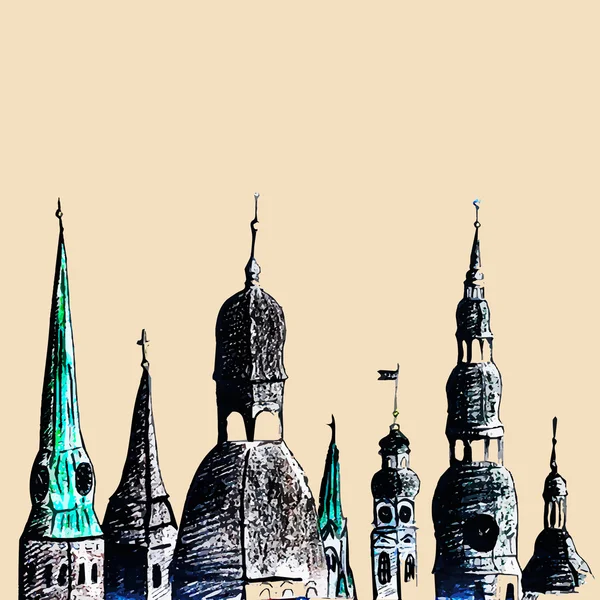 Torres Riga — Archivo Imágenes Vectoriales