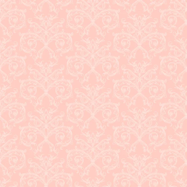 ピンクのダマスク織 — ストックベクタ