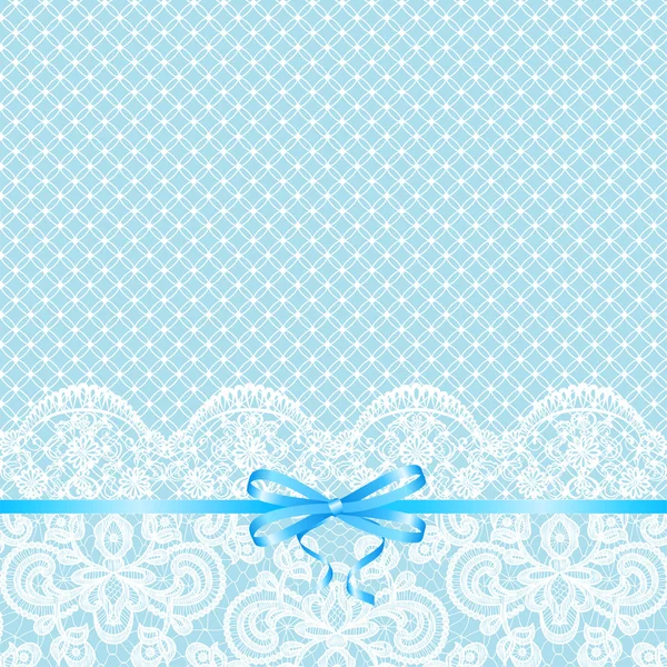 Pearl frame on lace background — Stock Vector