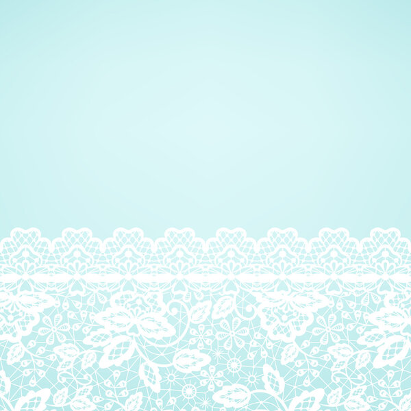 lace border on green background