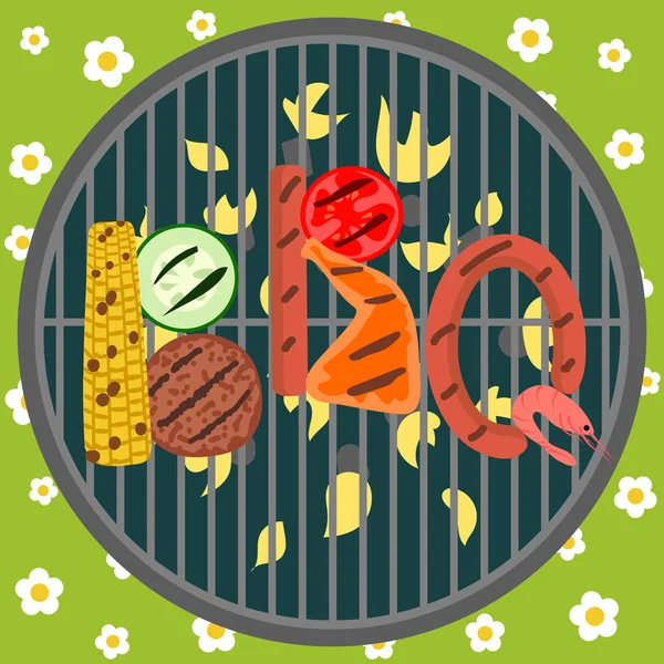 Fiesta de barbacoa — Vector de stock