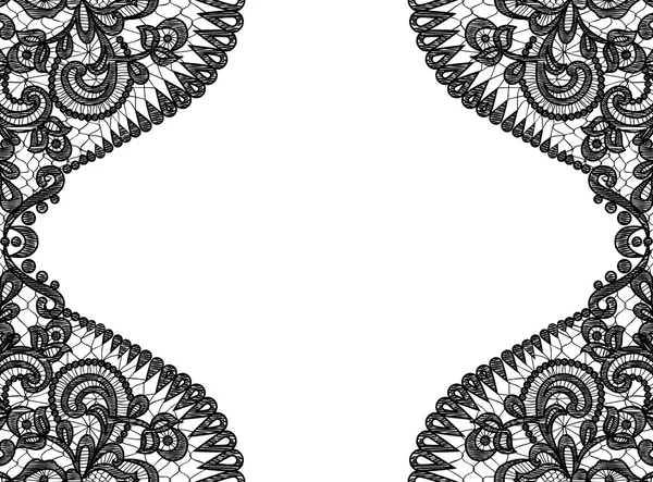 siyah dantel çerçeve 