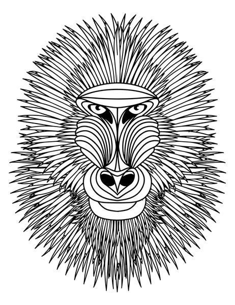 Mandrill — Stock Vector