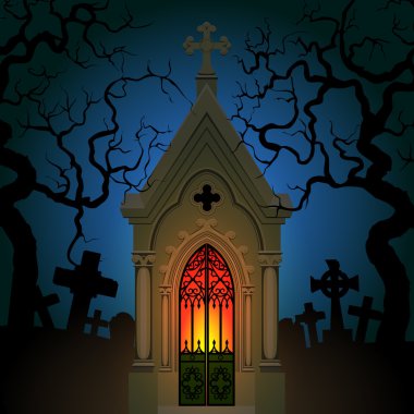 Old Gothic Crypt clipart