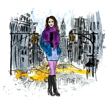 sokakta kalan kadın