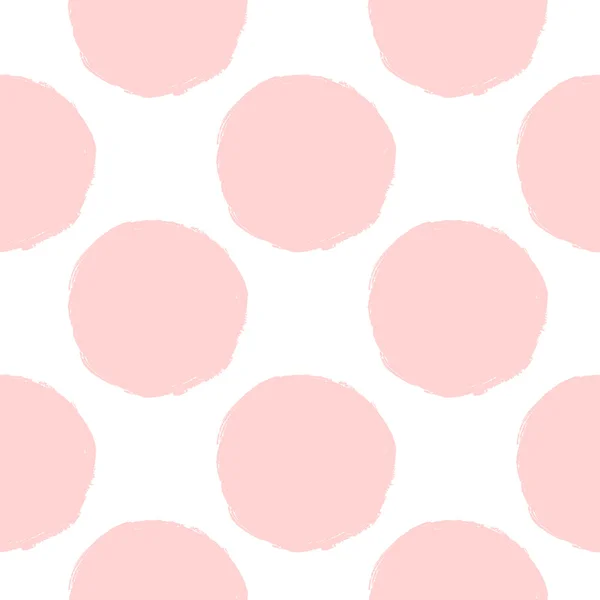 Pink Dots Patrón sin costuras — Vector de stock