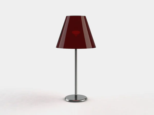 Lampada moderna. Illustrazione 3d su sfondo bianco — Foto Stock
