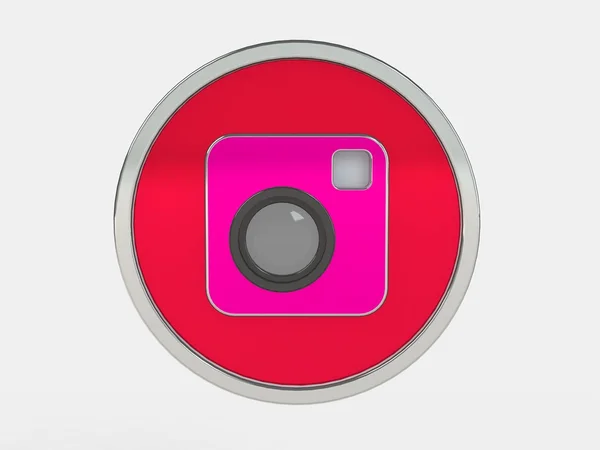 Renkli fotoğraf kamera simgesi — Stok fotoğraf