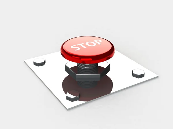 Button 3d icon — Stock Photo, Image