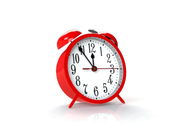 Çalar saat üzerinde beyaz backgkround izole 3d