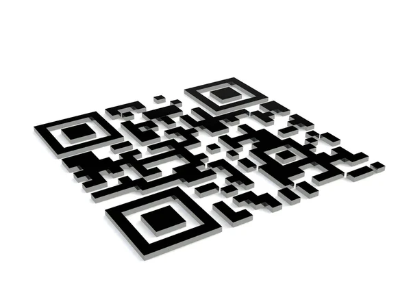 3d qr code — Stock Photo, Image