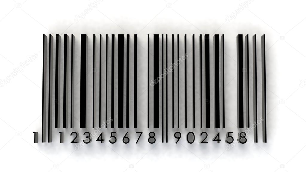 Barcode 3d illustration