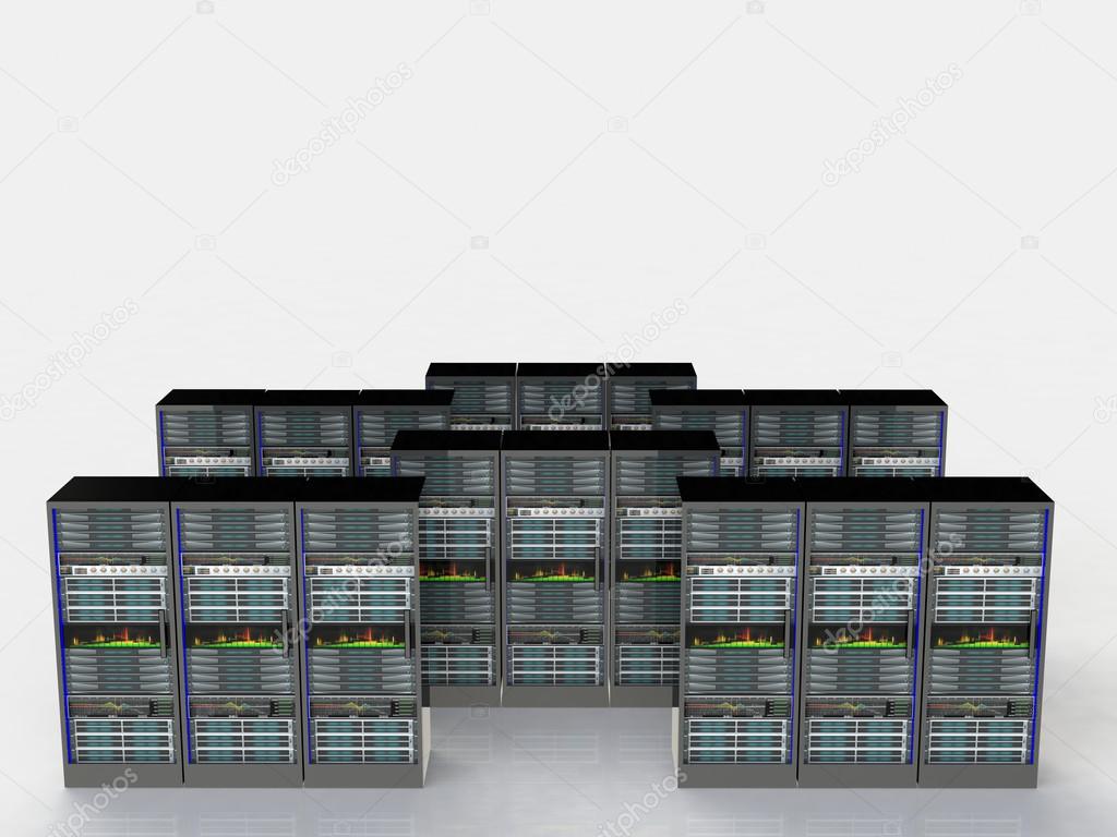 Server room in datacenter