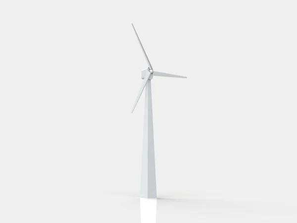 Wind turbines, 3d render — Stock Photo, Image