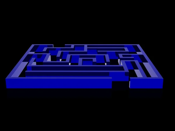 Realistisk 3d render av labyrint — Stockfoto