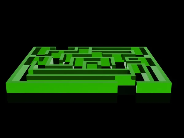 Realistic 3d render of maze — Stock Photo, Image