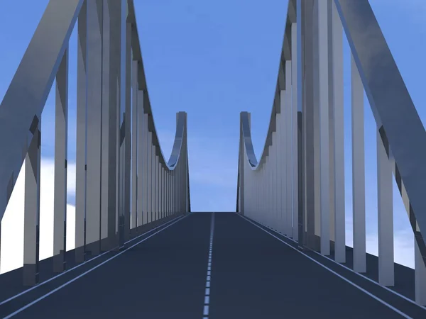 橋の 3 d モデル — ストック写真