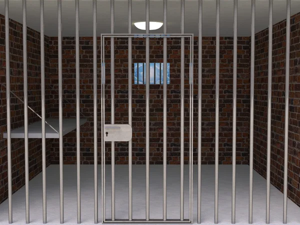 O interior da cela da prisão — Fotografia de Stock