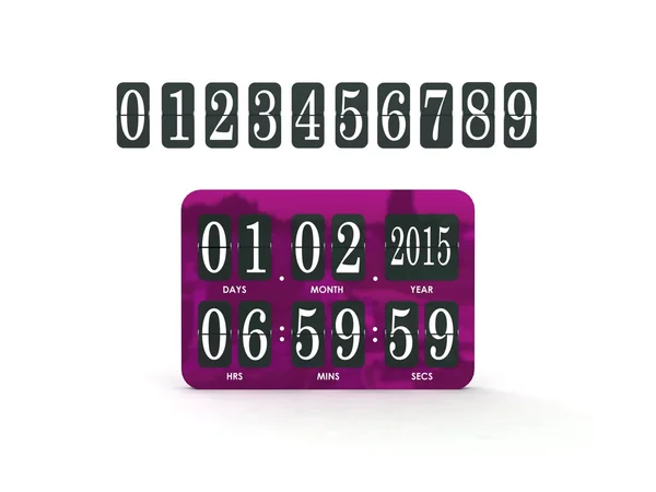 Analog scoreboard digital timer — Stock Photo, Image