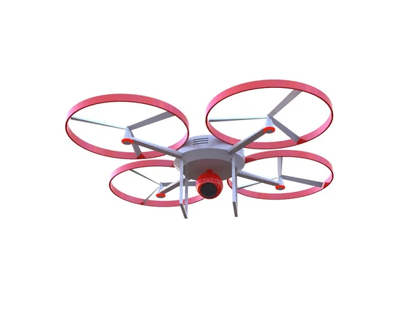 3D-drone met camera — Stockfoto