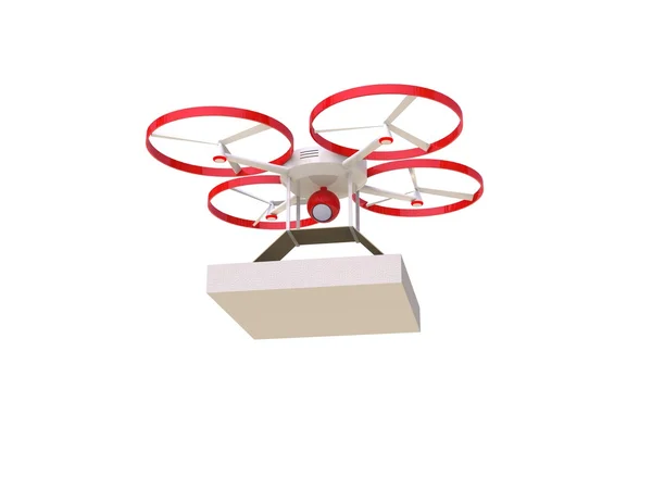 3D-Drohne mit Kamera — Stockfoto