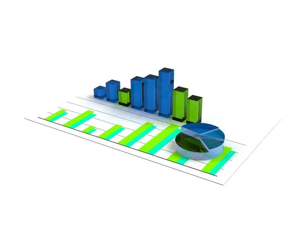 Business graph analysis report — Stock Photo, Image