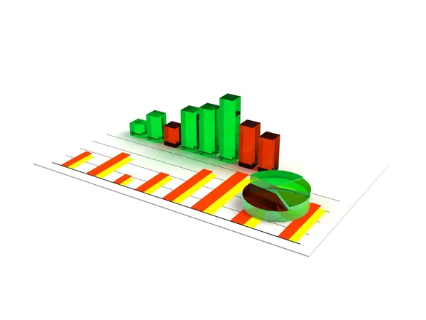 ビジネス グラフ分析レポート — ストック写真