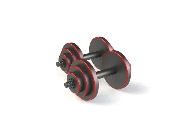 Dumbbells on an abstract background — Stock Photo, Image