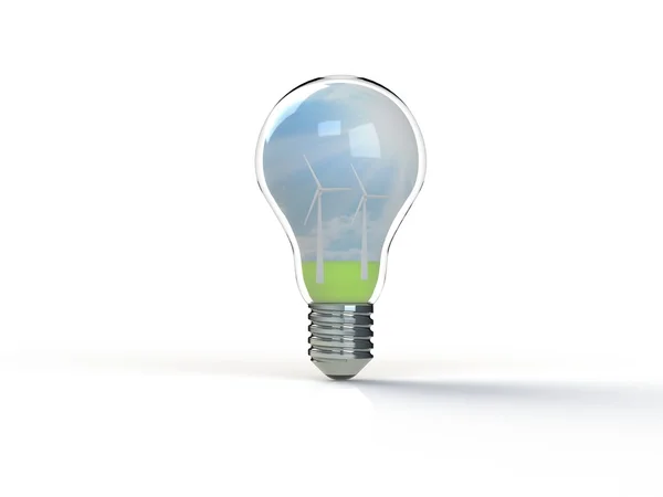 Idea light bulb 3d render — Stock Photo, Image