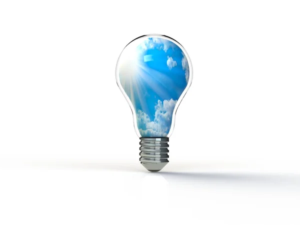 Idea light bulb 3d render — Stock Photo, Image