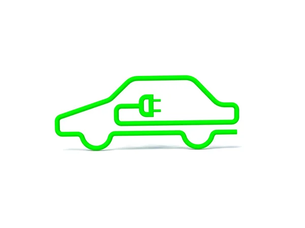 Σύμβολο e-αυτοκινήτων — Φωτογραφία Αρχείου