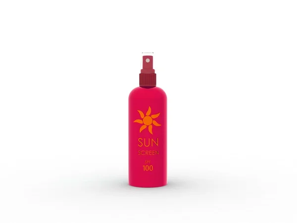 Spray protettivo solare — Foto Stock