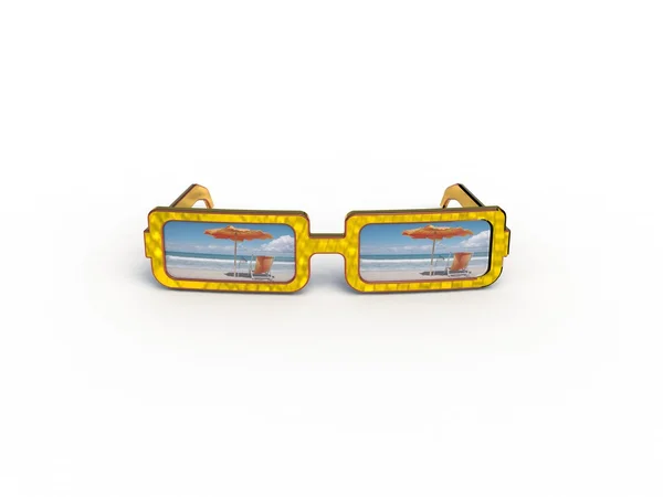 3D Sun Glasses — Stock Photo, Image