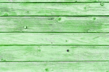 Doğal desenli eski yeşil ahşap doku.