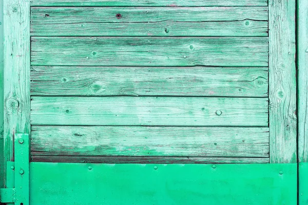 La vecchia texture di legno verde con motivi naturali — Foto Stock