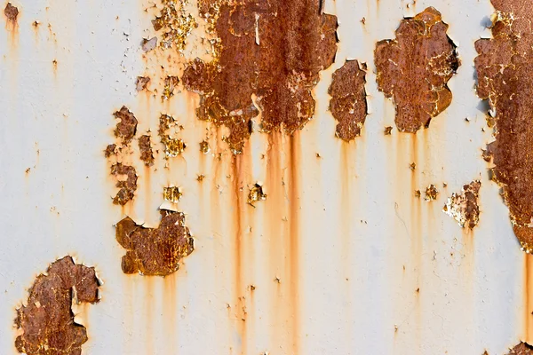 Paslanmış eski boyanmış metal dokusu..