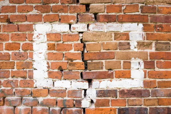 Hintergrund der alten Ziegelwand Muster Textur. — Stockfoto