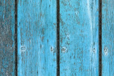 Doğal desenli eski mavi ahşap doku.