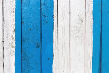 Eski boyanmış ahşap duvar - doku veya arkaplan