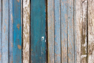 Eski boyanmış ahşap duvar - doku veya arkaplan