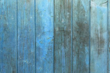 Doğal desenli eski mavi ahşap doku.