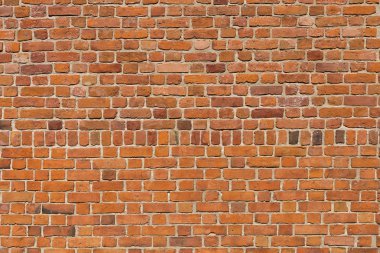 Kırmızı tuğla duvar deseninin arkaplanı.