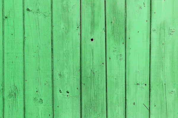 A velha textura de madeira verde com padrões naturais — Fotografia de Stock