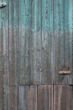 Doğal desenli eski mavi ahşap doku..