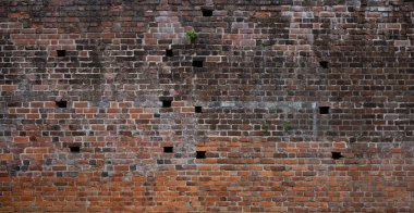 Eski tuğla duvar deseninin arkaplanı