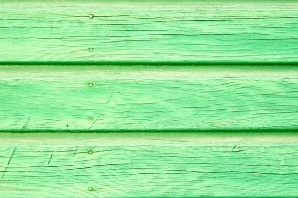 La vecchia vernice verde texture in legno con motivi naturali — Foto Stock