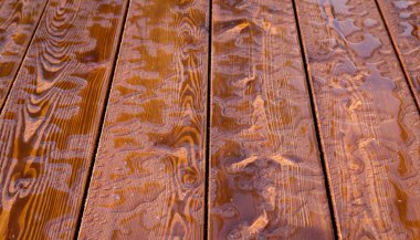 soyut yağmur damlaları desen ahşap tahta üzerinde. arka plan.