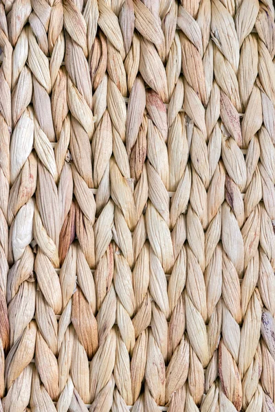 Nahaufnahme Detailansicht einer Weidenkorbweberei — Stockfoto