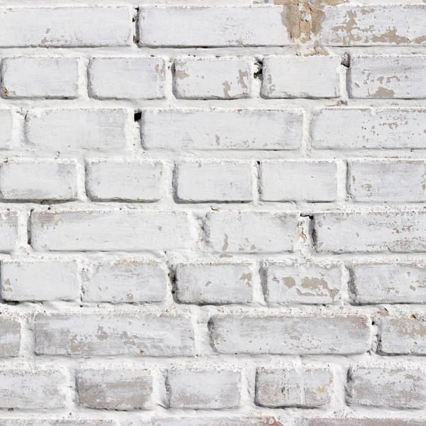 Achtergrond textuur van een oude witte bakstenen muur — Stockfoto