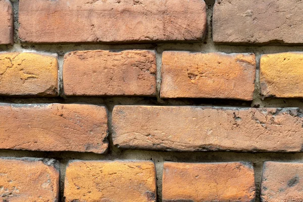 Achtergrond textuur van een oude bakstenen muur — Stockfoto